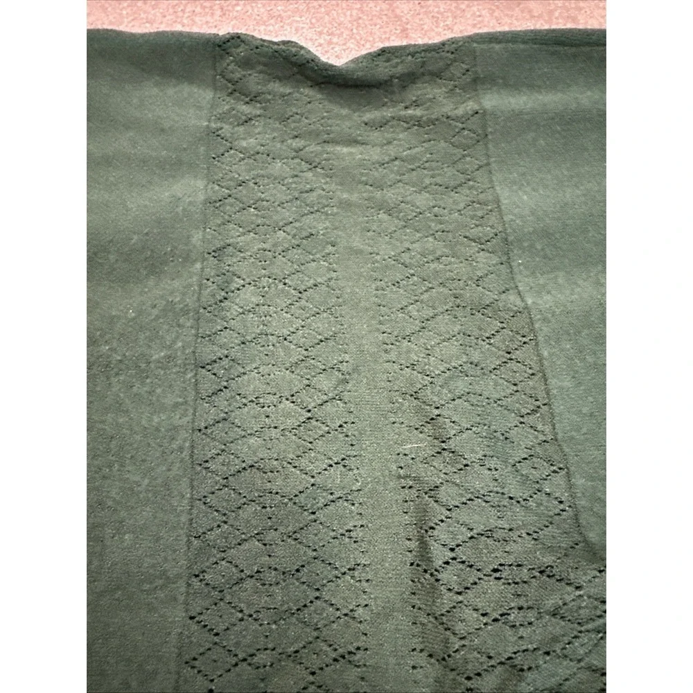 STAUD Dress Green Sz S Marylebone Puff Sleeve Sally Wu Prolo SAMPLE Cozy Sweater - Picture 8 of 13